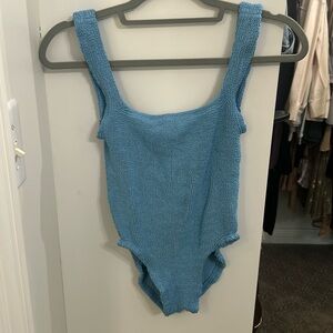 Hunza g one piece blue